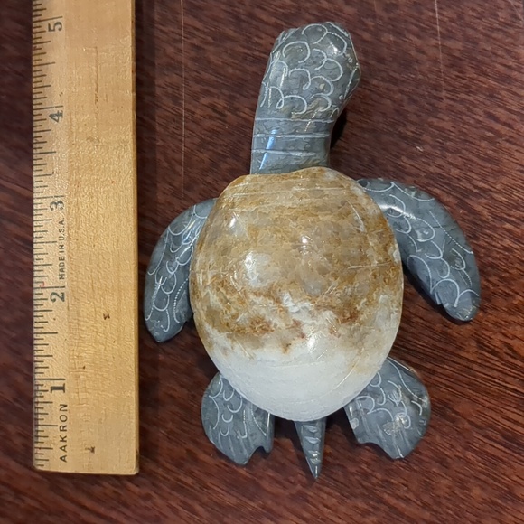 Hand Carved Stone Turtle - Picture 7 of 8